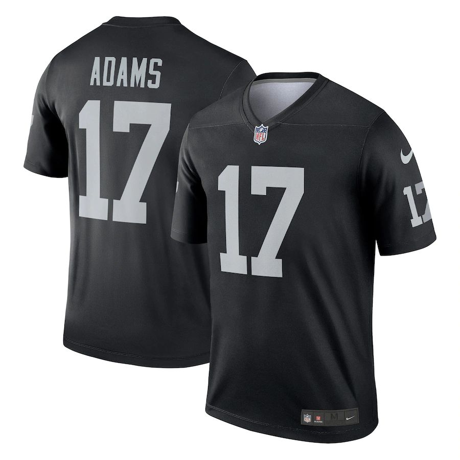 Men Las Vegas Raiders #17 Davante Adams Nike Black Legend NFL Jersey